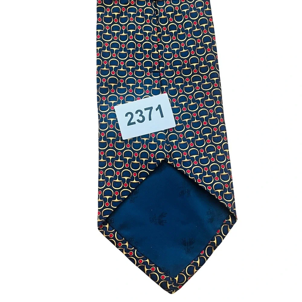 Brooks Brothers 346 Silk Tie Horse Bit‎ Equestrian Pattern Classic Preppy USA